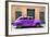 Cuba Fuerte Collection - Purple Vintage Car-Philippe Hugonnard-Framed Photographic Print