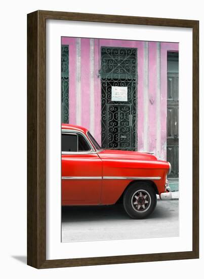 Cuba Fuerte Collection - Red Classic Car-Philippe Hugonnard-Framed Photographic Print