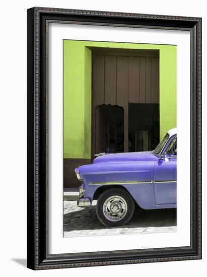 Cuba Fuerte Collection - Retro Mauve Car II-Philippe Hugonnard-Framed Photographic Print