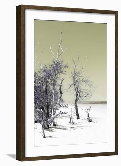 Cuba Fuerte Collection - Sandy Beach Pastel Olive II-Philippe Hugonnard-Framed Photographic Print