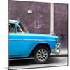 Cuba Fuerte Collection SQ - 615 Street and Blue Car-Philippe Hugonnard-Mounted Photographic Print