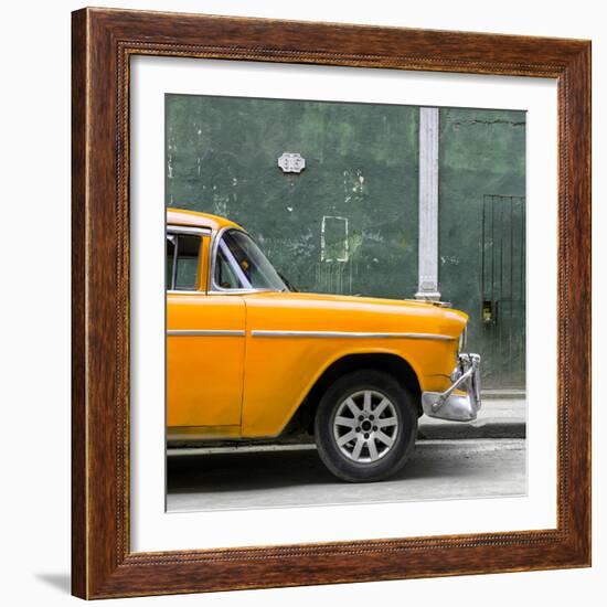 Cuba Fuerte Collection SQ - 615 Street and Orange Car-Philippe Hugonnard-Framed Photographic Print