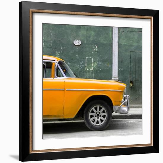 Cuba Fuerte Collection SQ - 615 Street and Orange Car-Philippe Hugonnard-Framed Photographic Print