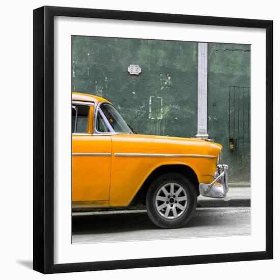 Cuba Fuerte Collection SQ - 615 Street and Orange Car-Philippe Hugonnard-Framed Photographic Print