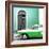 Cuba Fuerte Collection SQ - American Classic Car White and Green-Philippe Hugonnard-Framed Photographic Print