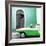 Cuba Fuerte Collection SQ - American Classic Car White and Green-Philippe Hugonnard-Framed Photographic Print