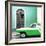 Cuba Fuerte Collection SQ - American Classic Car White and Green-Philippe Hugonnard-Framed Photographic Print