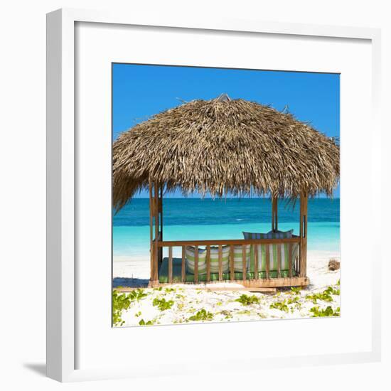 Cuba Fuerte Collection SQ - Beach Hut-Philippe Hugonnard-Framed Photographic Print