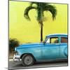 Cuba Fuerte Collection SQ - Beautiful Retro Blue Car-Philippe Hugonnard-Mounted Photographic Print