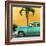 Cuba Fuerte Collection SQ - Beautiful Retro Green Car-Philippe Hugonnard-Framed Photographic Print