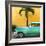 Cuba Fuerte Collection SQ - Beautiful Retro Green Car-Philippe Hugonnard-Framed Photographic Print