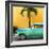 Cuba Fuerte Collection SQ - Beautiful Retro Green Car-Philippe Hugonnard-Framed Photographic Print