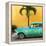 Cuba Fuerte Collection SQ - Beautiful Retro Green Car-Philippe Hugonnard-Framed Stretched Canvas