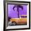 Cuba Fuerte Collection SQ - Beautiful Retro Orange Car-Philippe Hugonnard-Framed Photographic Print