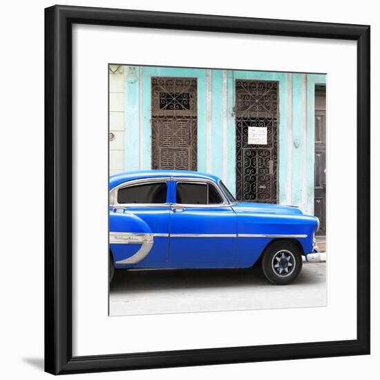 Cuba Fuerte Collection SQ - Bel Air Classic Blue Car-Philippe Hugonnard-Framed Photographic Print