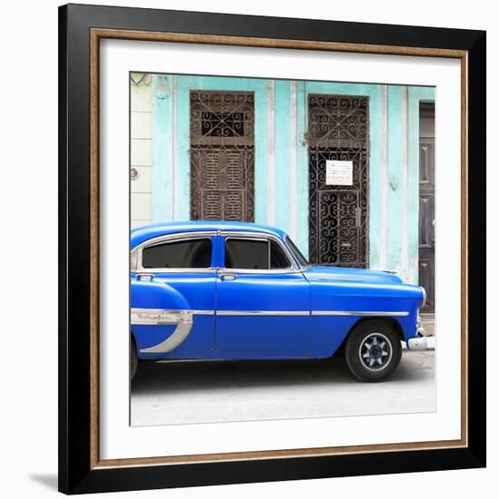 Cuba Fuerte Collection SQ - Bel Air Classic Blue Car-Philippe Hugonnard-Framed Photographic Print