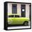 Cuba Fuerte Collection SQ - Bel Air Classic Lime Green Car-Philippe Hugonnard-Framed Stretched Canvas