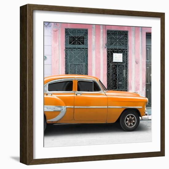 Cuba Fuerte Collection SQ - Bel Air Classic Orange Car-Philippe Hugonnard-Framed Photographic Print