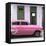 Cuba Fuerte Collection SQ - Bel Air Classic Pink Car-Philippe Hugonnard-Framed Stretched Canvas