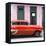 Cuba Fuerte Collection SQ - Bel Air Classic Red Car-Philippe Hugonnard-Framed Stretched Canvas