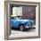 Cuba Fuerte Collection SQ - Blue Chevy-Philippe Hugonnard-Framed Photographic Print