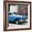 Cuba Fuerte Collection SQ - Blue Chevy-Philippe Hugonnard-Framed Photographic Print