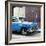 Cuba Fuerte Collection SQ - Blue Chevy-Philippe Hugonnard-Framed Photographic Print