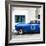 Cuba Fuerte Collection SQ - Blue Pontiac 1953 Original Classic Car-Philippe Hugonnard-Framed Photographic Print