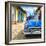 Cuba Fuerte Collection SQ - Blue Taxi in Trinidad-Philippe Hugonnard-Framed Photographic Print