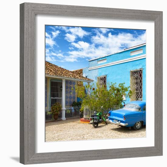 Cuba Fuerte Collection SQ - Blue Trinidad-Philippe Hugonnard-Framed Photographic Print