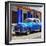 Cuba Fuerte Collection SQ - Blue Vintage Car-Philippe Hugonnard-Framed Photographic Print