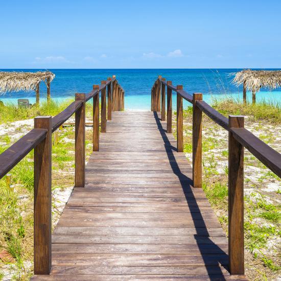 Cuba Fuerte Collection Sq Boardwalk On The Beach Iii Photographic Cuba Fuerte Collection Sq Boardwalk On The Beach Iii Photographic Print By Philippe Hugonnard Art