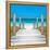 Cuba Fuerte Collection SQ - Boardwalk on the Beach-Philippe Hugonnard-Framed Stretched Canvas