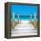 Cuba Fuerte Collection SQ - Boardwalk on the Beach-Philippe Hugonnard-Framed Stretched Canvas