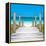 Cuba Fuerte Collection SQ - Boardwalk on the Beach-Philippe Hugonnard-Framed Stretched Canvas