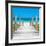 Cuba Fuerte Collection SQ - Boardwalk on the Beach-Philippe Hugonnard-Framed Photographic Print