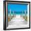 Cuba Fuerte Collection SQ - Boardwalk on the Beach-Philippe Hugonnard-Framed Photographic Print