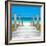 Cuba Fuerte Collection SQ - Boardwalk on the Beach-Philippe Hugonnard-Framed Photographic Print