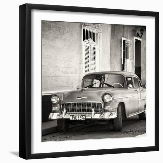 Cuba Fuerte Collection SQ BW - American Classic Car-Philippe Hugonnard-Framed Photographic Print