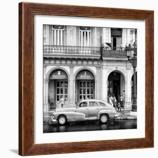 Cuba Fuerte Collection SQ BW - Architecture and Classic Car-Philippe Hugonnard-Framed Photographic Print