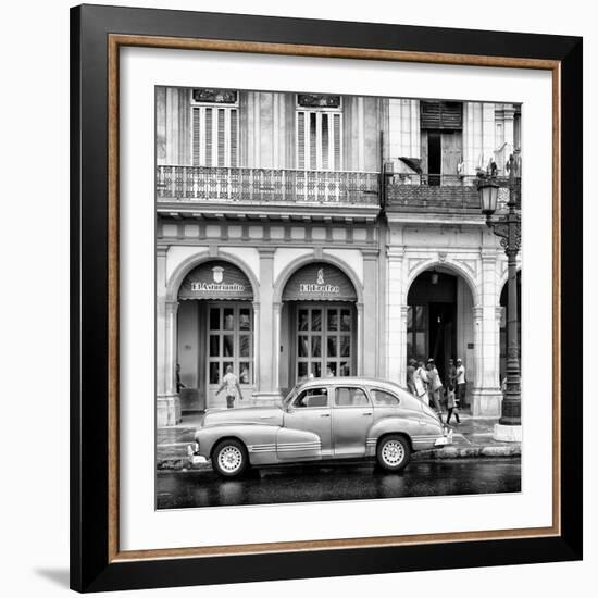 Cuba Fuerte Collection SQ BW - Architecture and Classic Car-Philippe Hugonnard-Framed Photographic Print