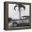 Cuba Fuerte Collection SQ BW - Beautiful Retro Black Car-Philippe Hugonnard-Framed Stretched Canvas