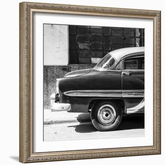 Cuba Fuerte Collection SQ BW - Bel Air Classic Car-Philippe Hugonnard-Framed Photographic Print