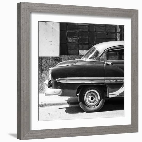 Cuba Fuerte Collection SQ BW - Bel Air Classic Car-Philippe Hugonnard-Framed Photographic Print