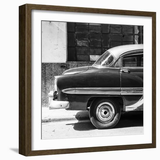 Cuba Fuerte Collection SQ BW - Bel Air Classic Car-Philippe Hugonnard-Framed Photographic Print