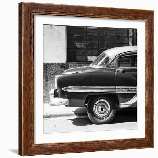 Cuba Fuerte Collection SQ BW - Bel Air Classic Car-Philippe Hugonnard-Framed Photographic Print