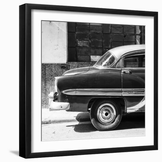 Cuba Fuerte Collection SQ BW - Bel Air Classic Car-Philippe Hugonnard-Framed Photographic Print