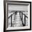 Cuba Fuerte Collection SQ BW - Boardwalk on the Beach III-Philippe Hugonnard-Framed Photographic Print