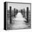 Cuba Fuerte Collection SQ BW - Boardwalk on the Beach-Philippe Hugonnard-Framed Stretched Canvas