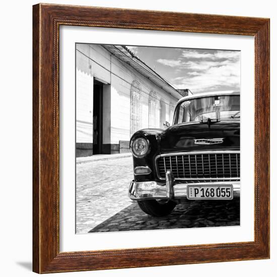 Cuba Fuerte Collection SQ BW - Classic Car 1955 Chevy-Philippe Hugonnard-Framed Photographic Print